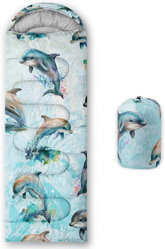 QOOMO Camping Sleeping Bags,3 Season Warm & Cool Weather,Lightweight,Waterproof Sleeping Bags for Adults & Kids,Traveling,and Outdoors,Camping Gear Equipment