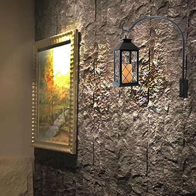 Deck Bird Feeder Hanger Hook Wall Mounted 4 Pack for Railing,Hanging Bird Feeders, Plants, Flower Baskets,Windchimes, Lanterns,Holiday Decoration