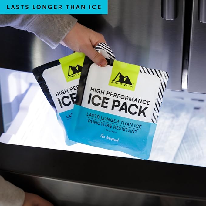Titan Deep Freeze High Performance Ice Pack - (2 Pack) 250g - Long-Lasting, Puncture Resistant Cold Pack