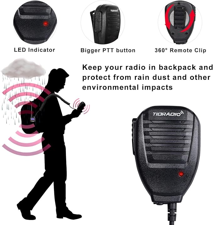 Baofeng UV-5R 8W High Power Ham Radio with 4pcs Batteries, Dual Band Long Range Two Way Radio Walkie Talkie Ham Radio Handheld with Earpiece,Speaker Mic,Charger and Antenna Full Kit (2 Pack)