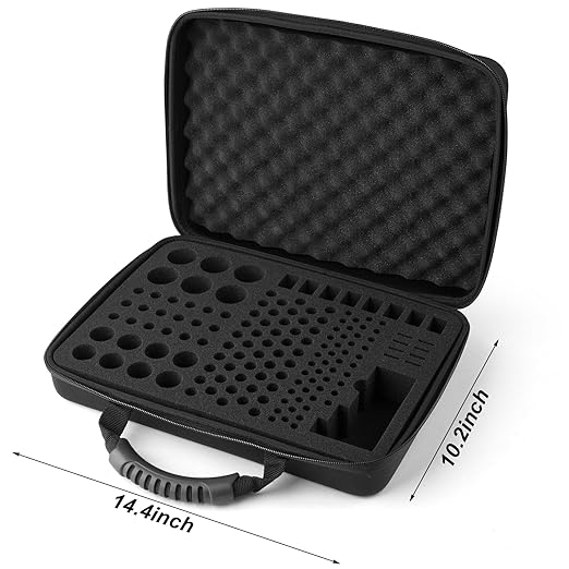 Battery Organizer, Battery Organizer Storage Case with Tester BT-168, Waterproof Battery Holder Box Holds, Battery Case Organizer 145+ AA AAA C D 9V Batteries (Batteries are Not Included)