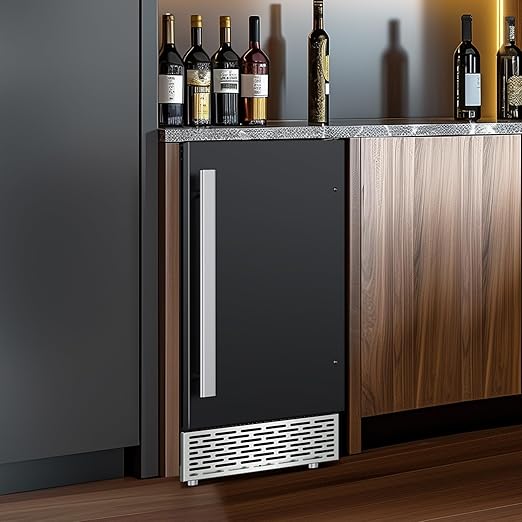 Under Counter Ice Maker, Ice Maker Machine Commercial, 120Lbs/24H with 35lbs Storage Bin, 40Pcs Cubes in 10Mins, Built in Ice Machine for Home Office Commercial, Black-2