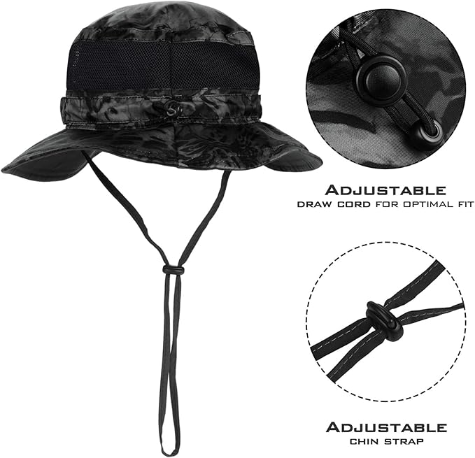 KastKing Sol Armis UPF 50 Boonie Hat - Sun Protection, Fishing, Beach & Hiking, Paddling, Rowing, Kayaking