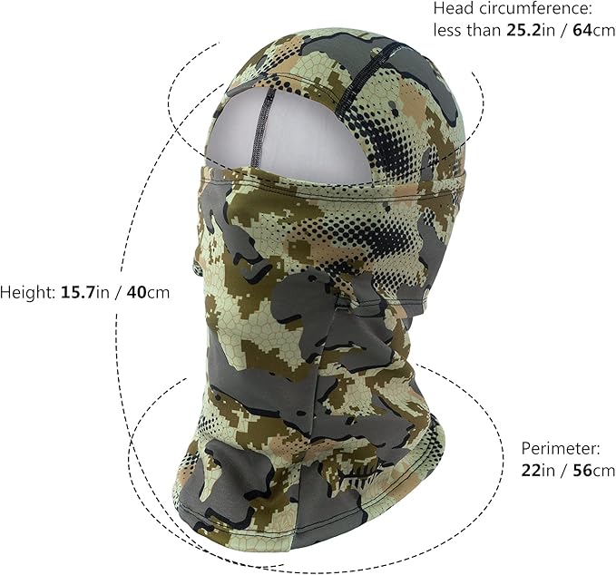 BASSDASH Winter Balaclava Fleece Ski Mask Ninja Hood Neck Warmer Fishing Hunting