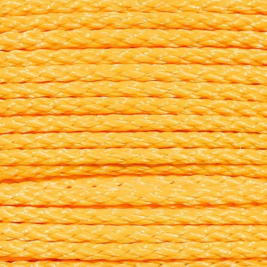Hollow Braid Polypropylene Rope (1/2 Inch, 500 Feet, Yellow) - Barrier Rope - Trail Marking, Crowd Control, Golf Courses