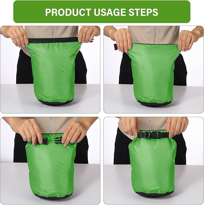 6 Pcs Waterproof Dry Bag Sack Lightweight Outdoor Dry Bags 35 L, 20 L, 15 L, 10 L, 5 L, 3 L Waterproof Boat Bag for Kayaking, Backpacking, Hiking, Camping Rafting(Dark Color)