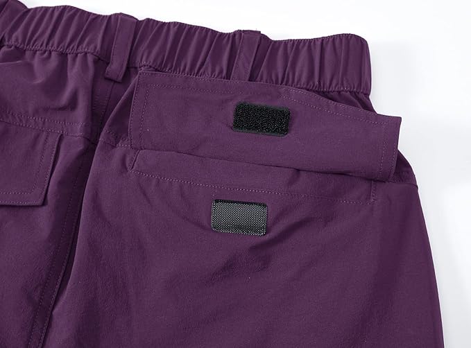 YSENTO Women's Hiking Pants Lightweight Stretch Quick Drying UPF 50 Camping Travel Work Cargo Pants 6 Pockets