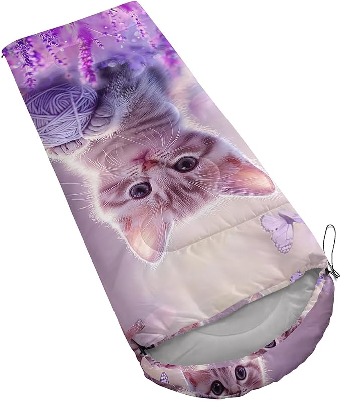 HOSIMA Dear Hunting Pattern Cold Weather Sleeping Bags for Adults,Black Light Weight Sleeping Bags for Kids Adults,WaterProof Sleeping Bags for Outdoors Hiking.