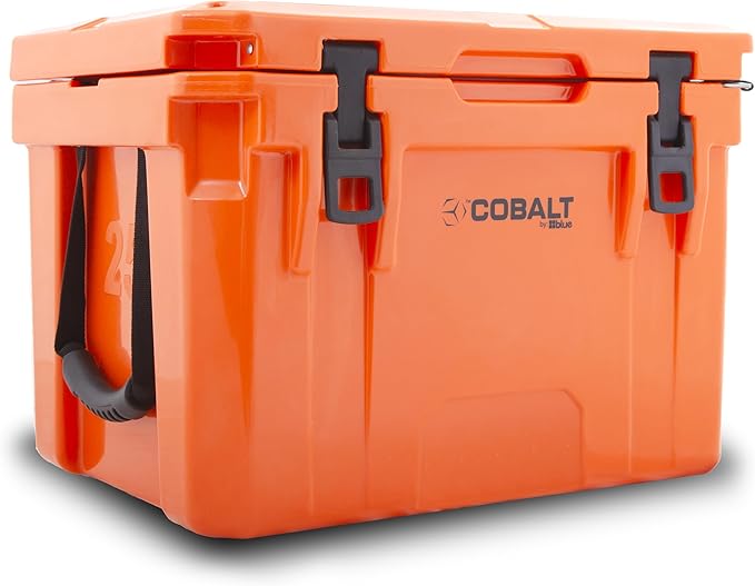 Cobalt 25 Quart Roto-Molded Super Ice Cooler | Large Ice Chest Holds Ice Up to 3 Days |