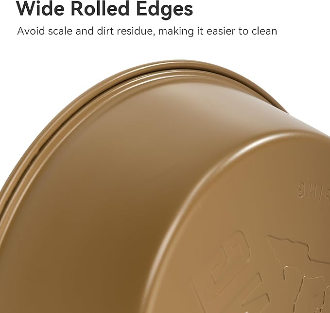 Stainless Steel Plates, Round Deepdish Dinnerware Cookware for Camping Outdoor Kitchen, 2pcs Set, Black