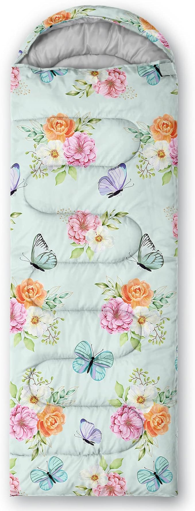 BSNTHO Camping Sleeping Bags,3 Season Warm & Cool Weather,Lightweight,Waterproof Sleeping Bags for Adults & Kids,Traveling,and Outdoors,Camping Gear Equipment