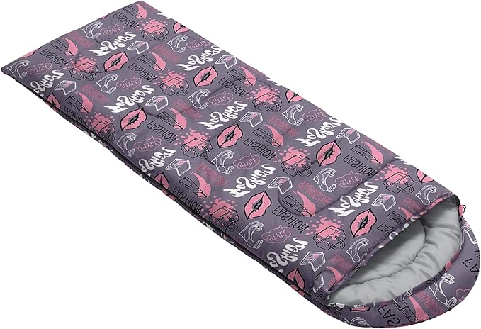 QOOMO Camping Sleeping Bags,3 Season Warm & Cool Weather,Lightweight,Waterproof Sleeping Bags for Adults & Kids,Traveling,and Outdoors,Camping Gear Equipment