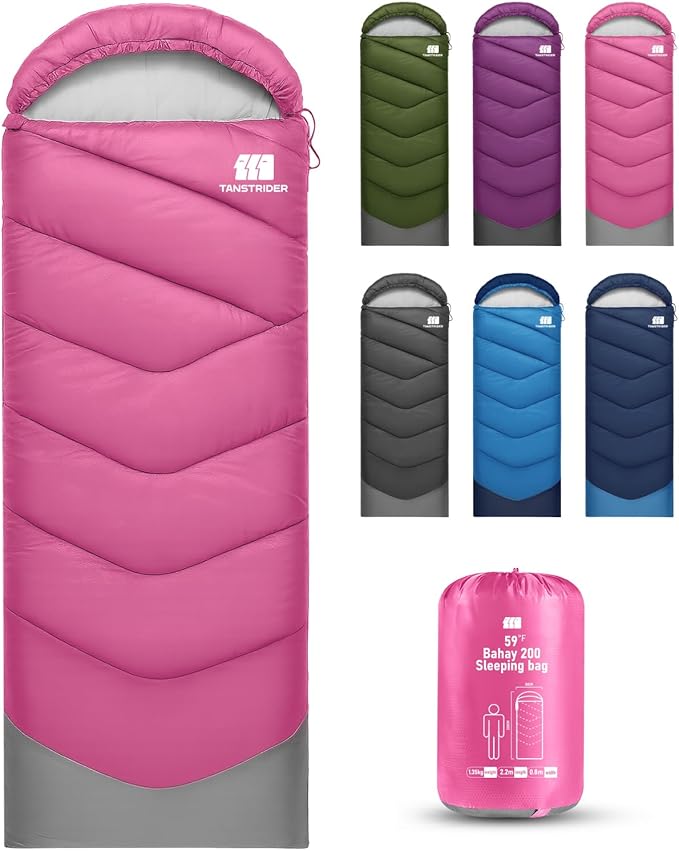Sleeping Bags for Adults Cold Weather,Portable, Waterproof,Lightweight Sleeping Bag for Tall Girls Boys with Compression Sack for Warm Camping, Hiking, Outdoor & Indoor