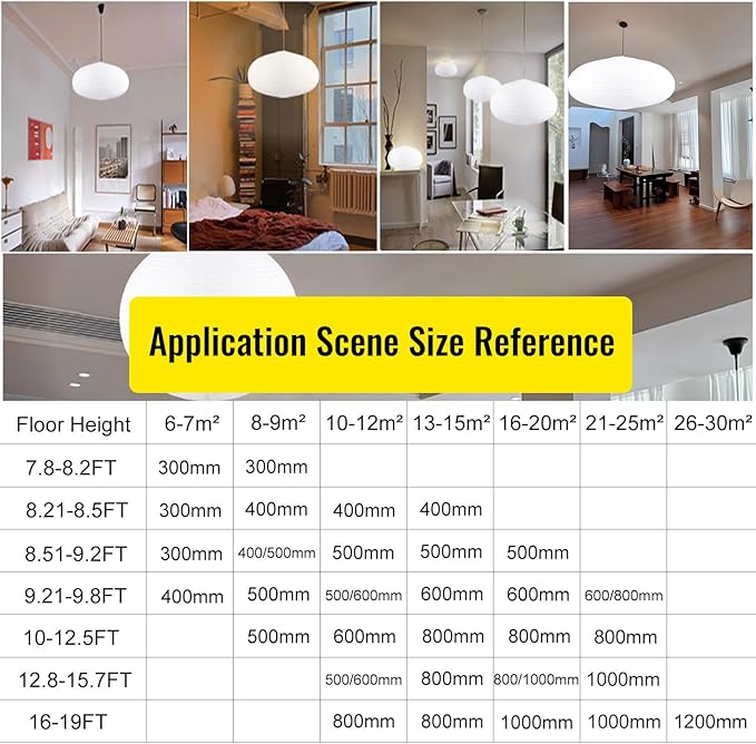 White Oval Paper Lanterns-22in Large Hanging Paper Lantern Lamp, Chinese/Japanese Paper Pendant Lampshade for Party Decoration, Wedding, Home Decor Paper Ceiling Lampshade(2 Pack)