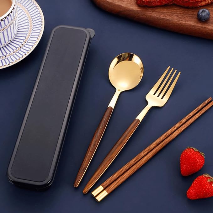 1Pcs Simple Utensil Holder with Lid, Reusable Utensils Wheat Straw Travel Cutlery Box，Portable Flatware Box Travel Tableware Storage Case, Simple Tableware Storage Box Case for Cutlery Kit (black)