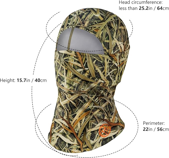 BASSDASH Winter Balaclava Fleece Ski Mask Ninja Hood Neck Warmer Fishing Hunting