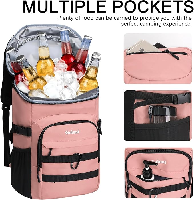 Cooler Backpack Insulated Leak Proof,Small Soft Coolers Bag for Men and Women Camping,Travel,Beach,Hiking,Picnic