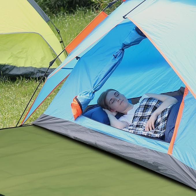 RedSwing Heavy Duty Survival Blanket, Waterproof Emergency Thermal Tarp, Multipurpose Reflective Insulated All Weather Blankets for Camping Hiking, Green,11.8 x 8.5 ft