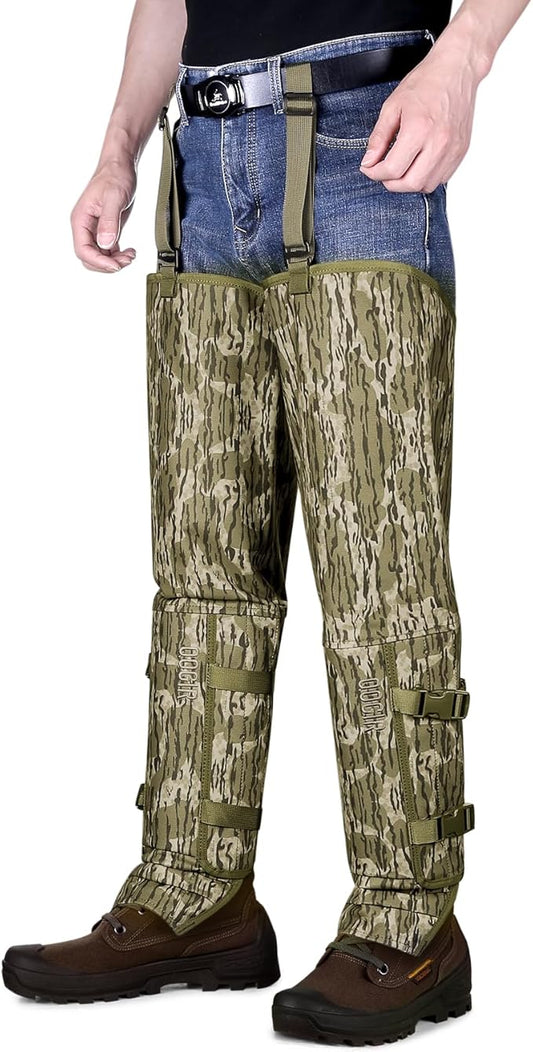 QOGIR Snake Guard Protection Chaps: Snake Bite Protection for Ankle to Thigh Snake Chaps, Waterproof Snake Gaiters