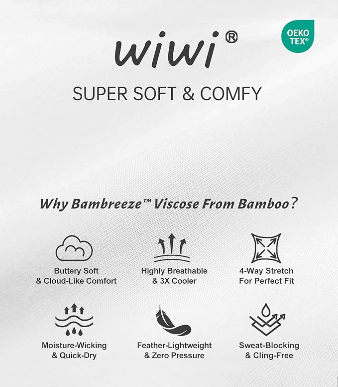 WiWi Soft Viscose from Bamboo Underwear for Women Thermal Long Johns Sets Super Warm Base Layer Top Pants Pajamas Set S-3X