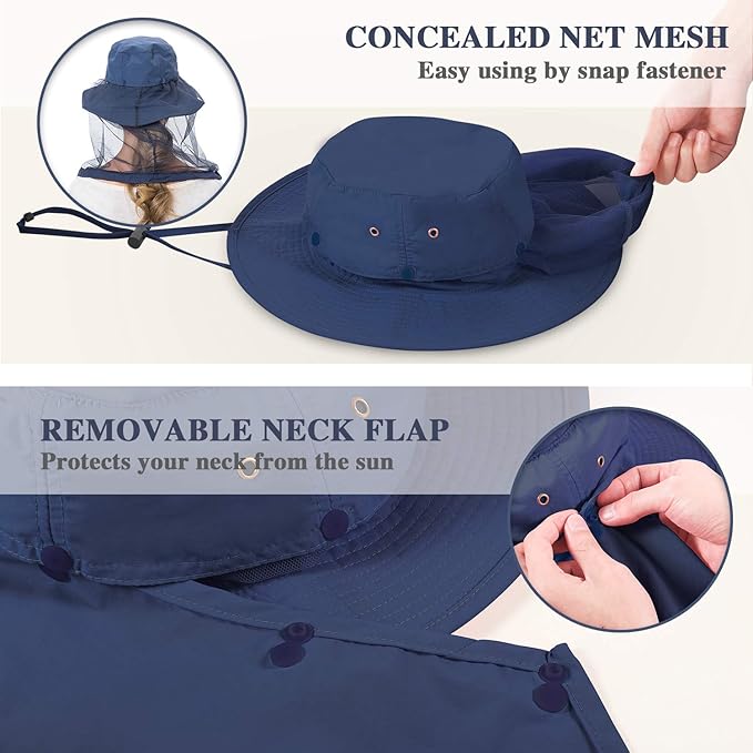 Palmyth Head Net Hat, Sun Hat Safari Hat