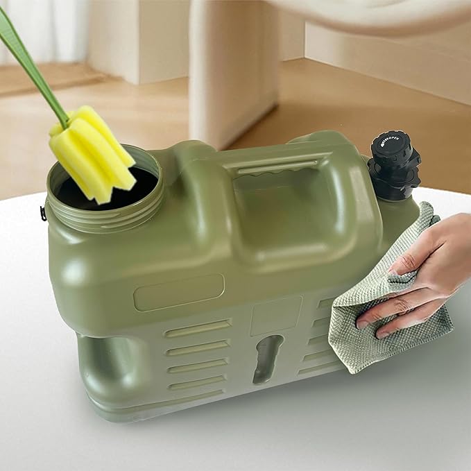 5 Gallon Water Container with Spigot, Portable Camping Water Jug, BPA Free Emergency Water Storage Tank for Outdoor Hiking Camping Vehicle Car Picnic Supplies