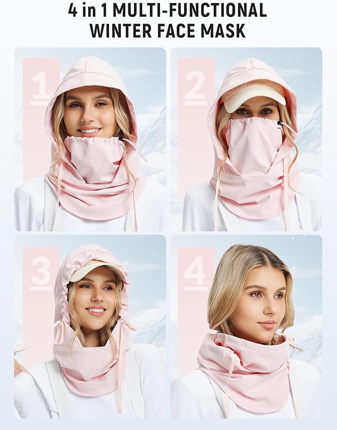 baleaf Balaclava Ski Mask Winter Water Resistant Face Mask for Women Men Cold Weather Gear Skiing Snowboarding Neck Gaiter
