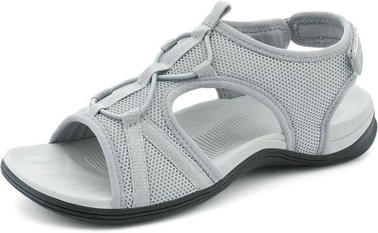 UBFEN Womens Hiking Sandals Comfortable Walking Sandals Summer Sport Breathable Arch Support
