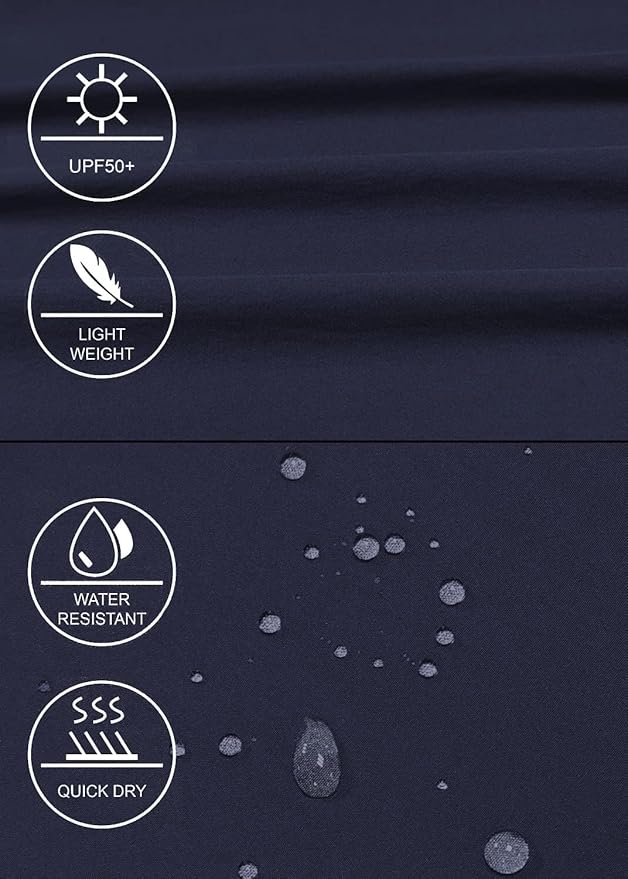 GymBrave Women's Hiking Cargo Pants Quick Dry Outdoor Camping Capris Water Resistant UPF 50 with Zipper Pockets