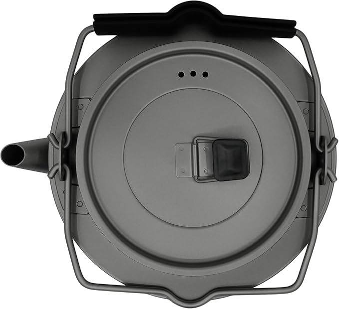 Kuvik Titanium Kettle 1.0L (33.8 oz) - Ultralight and Compact Kettle for Backpacking, Camping, and Home