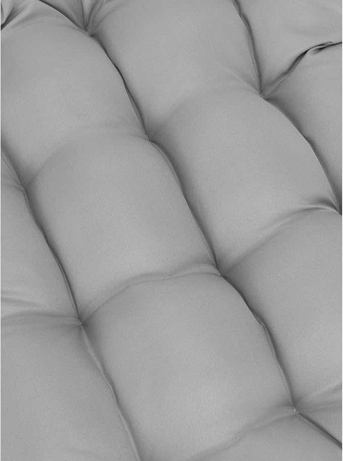 Yechen Egg Swing Chair with Stand, Rattan Wicker Hanging Egg Chair for Indoor Outdoor Bedroom Patio Hanging Basket Chair Hammock Chair with Aluminum Steel Frame, UV Resistant Cushion 350lbs Capacity