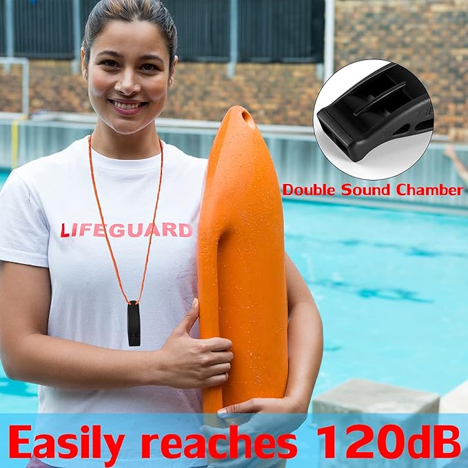 Whistle, Super Loud Emergency Whistle with Lanyard, Ideal for Boating, Swimming, Kayaking, Water Survival, Hiking, Camping