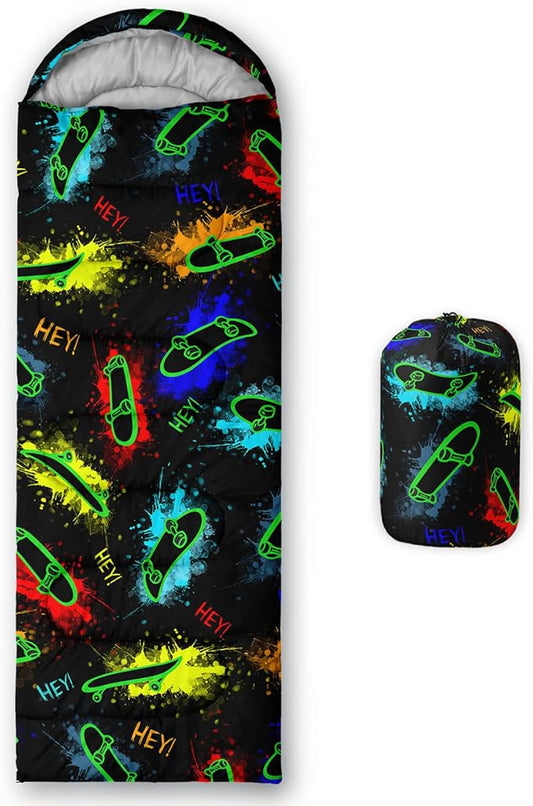 BSNTHO Camping Sleeping Bags,3 Season Warm & Cool Weather,Lightweight,Waterproof Sleeping Bags for Adults & Kids,Traveling,and Outdoors,Camping Gear Equipment