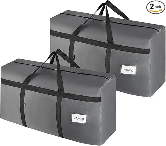 Duffle Bag for Travel, 24Gallons Bag Foldable Travel Duffel Bag Tote Carry on Luggage Duffle Overnight for Women and Men, Large Collapsible Waterproof Suitcase with Zippers and Handles, Grey