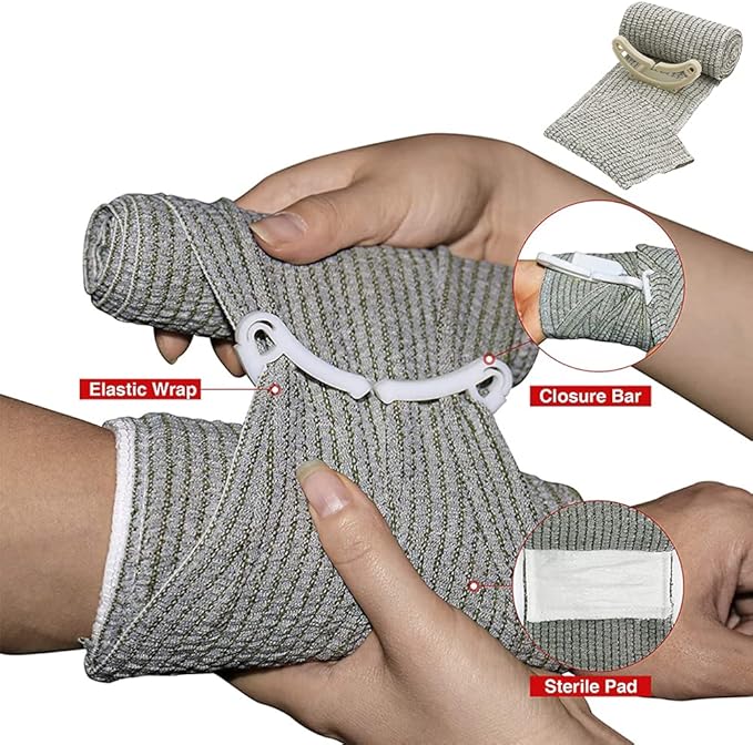 IFAK Kit Trauma Kit Military Medical First Aid Kits Bleeding Contral Emergency Survival Bug Out Bag for Camping Gear Supplies Hiking (Black)