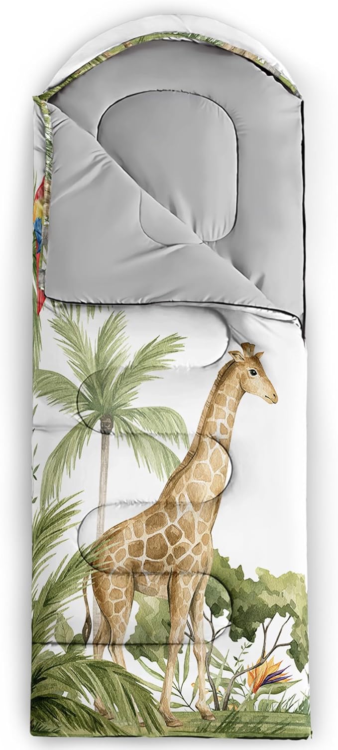 QOOMO Camping Sleeping Bags,3 Season Warm & Cool Weather,Lightweight,Waterproof Sleeping Bags for Adults & Kids,Traveling,and Outdoors,Camping Gear Equipment