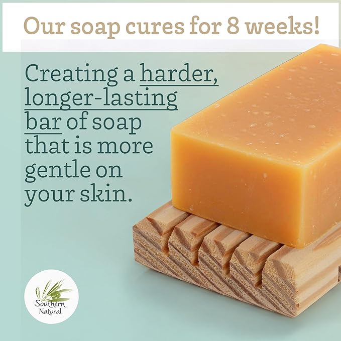 Southern Natural Goat Milk Soap Bar - 3 Pack Essential Oil Blend - For Dry Sensitive Skin. Natural Handmade Face & Body Soap For Men & Women.