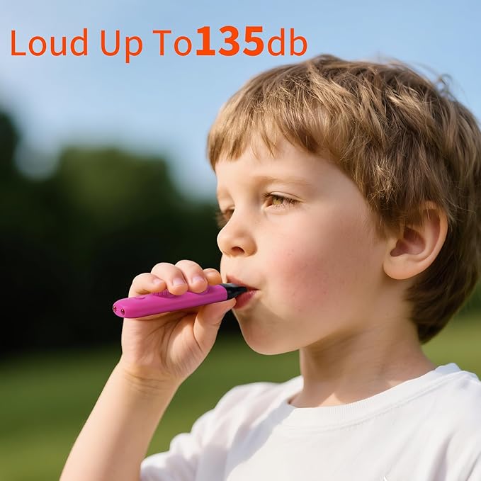 Multifunctional Survival Emergency Whistle for Kids with Compass Hiking Survival, Thermometer & Neck Lanyard | Emergency Safety Gear for Hiking, Camping, Kayaking, Boating, Climbing