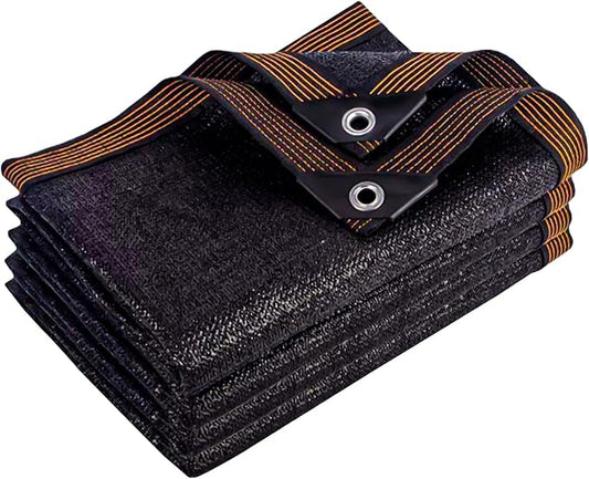 QLOFEI Shade Cloth for Garden, 70% Sun Screens for Patio Pergola Outdoor, Easy to Hang Mesh Tarp Shade Cloth with Grommets, Shade Neting Cover for Kennel Chicken Coop Plant Shade Sail, 4x8 FT