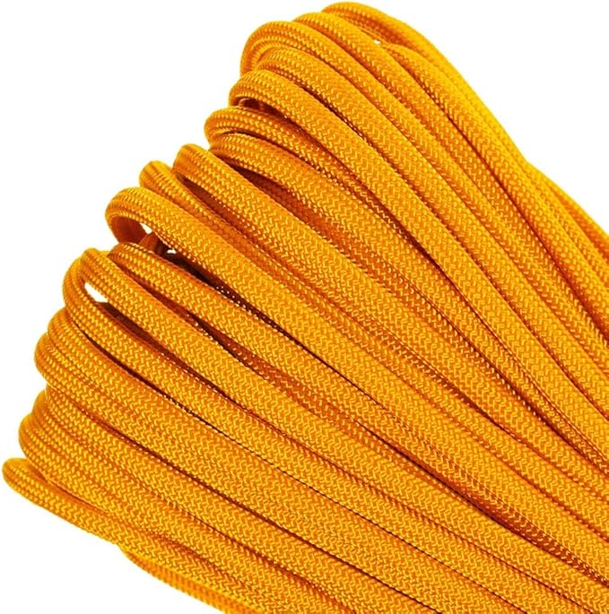 Paracord Planet Genuine Type III 550lb Paracord – Nylon Cord in Solid, Multi, and Reflective Colors – 25+ Colors and Length Options of 10', 25', 50', and 100'