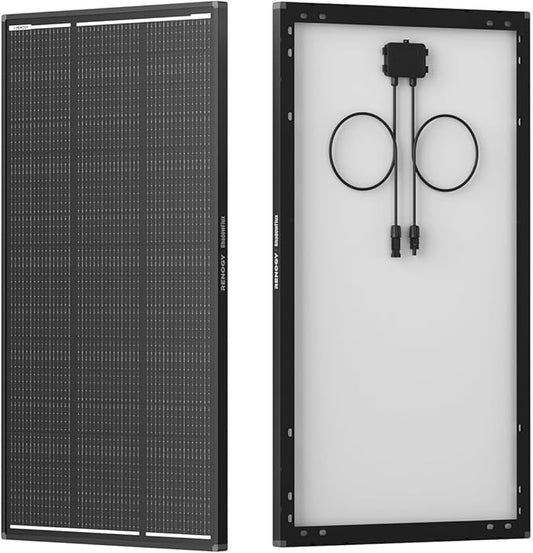 Renogy 120W ShadowFlux Anti-Shading N-Type Solar Panel, 12V 120 Watt Solar Panel 25% High-Efficiency, PV Module Power Charger for RV Marine Rooftop Farm Battery and Other Off-Grid Applications