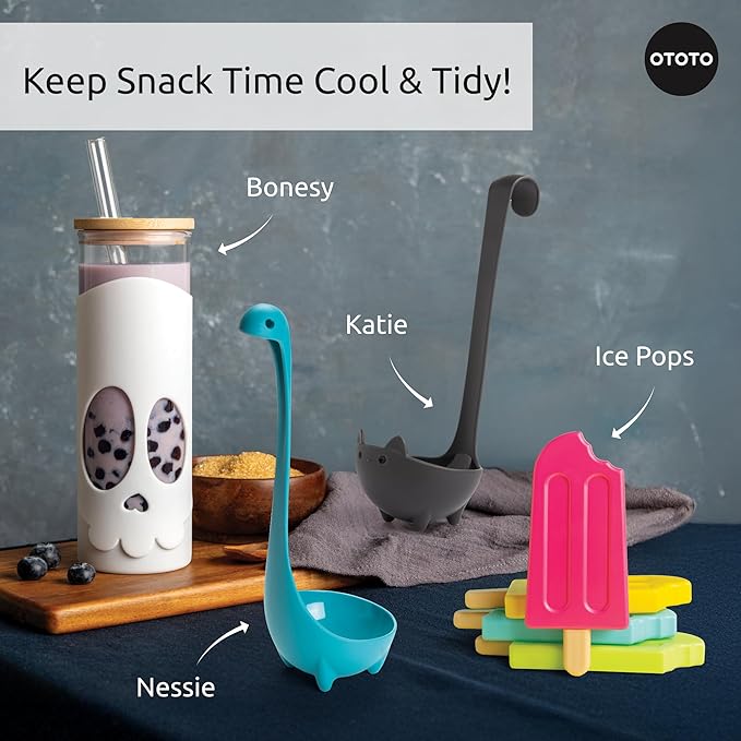 OTOTO New - Ice Pops Popsicle Ice Packs for Lunch Boxes - Funny Gifts, Cute Kitchen Accessories, Cool Kitchen Gadgets, White Elephant Gifts Kitchen Gifts, Reusable Ice Packs for Cooler Cold Packs