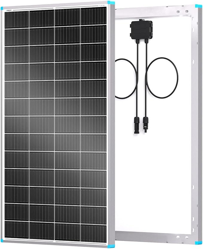 Renogy Solar Panels 200 Watt N-Type, 24 Volt 200W Solar Panel 16BB 25% High-Efficiency Solar Cell, 24V PV Module Power Charger for Class B Van RV Marine Cabin Roof Home Farm