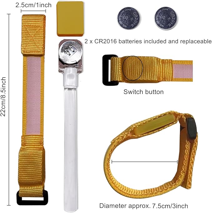 M.best 8pcs LED Light Up Bracelets Glow Flashing Wristbands Glow in The Dark Party Supplies for Wedding, Raves, Concert, Camping,Sporting Events, Party