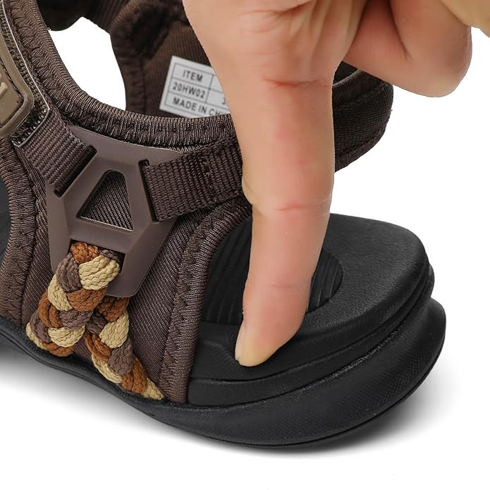 UBFEN Womens Hiking Comfort Sport Sandals Beach Vacation Camping Casual Sport Sandals with Adjustable Straps and Arch Support