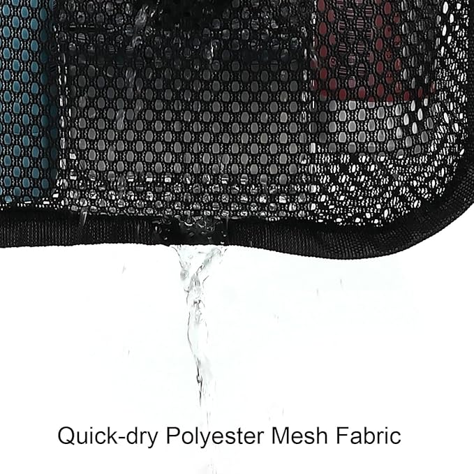 Hanging Mesh Shower Caddy for Bathroom - Quick Drying Portable Shower Organizer with Multiple Pockets for Soap,Shampoo and Cruise Ship Essentials Saving Bathroom Storage,Black,1 Pack