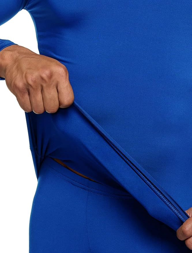 TSLA Men's Thermal Underwear Set, Microfiber Soft Fleece Lined Long Johns, Winter Warm Base Layer Top & Bottom