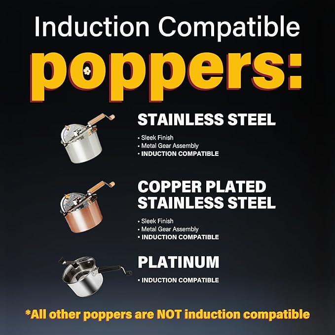 Original Whirley Pop Starter Pack - Wabash Valley Farms Popcorn Kit, Whirley Pop Popcorn Maker With 3 Movie Theater Popcorn Kits and 4 Movie Night Face Tubs, Gourmet Popcorn Gift Sets (Metal Gear-Red)