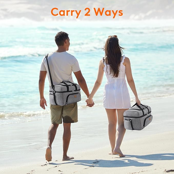 Lifewit Large Cooler Bag Insulated Lunch Bag Lightweight Portable Cool Bag Double Layer for Picnic, Beach, Work, Trip