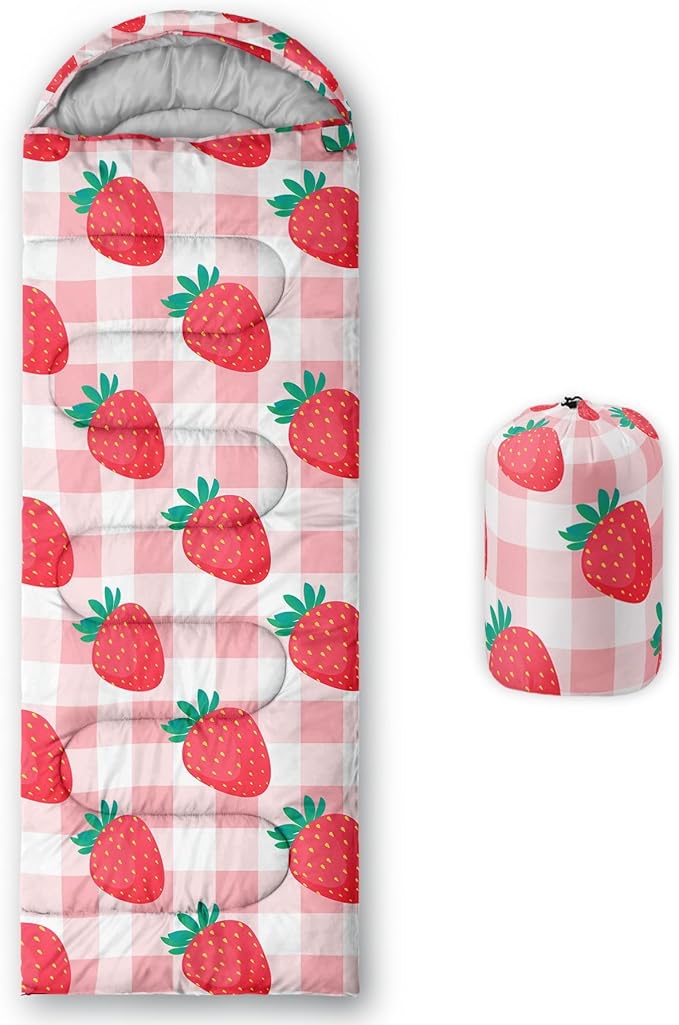 Kids Sleeping Bag for Boys Girls,3D Basketball Print-Lightweight Warm Portable Outdoor Indoor-Waterproof Cold Weather Resistant Sleeping Bag for Camping Hiking